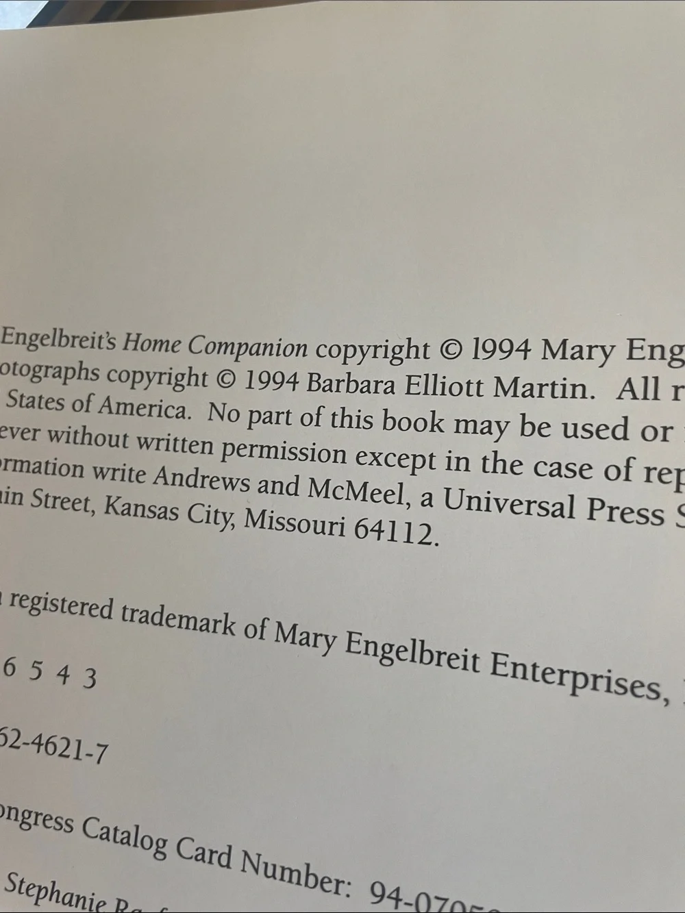 Mary Engelbreit Decorative Large Book Home Companion 1994